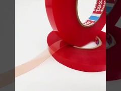 TESA 4965 दो तरफा चिपकने वाला टेप लाल फिल्म गर्मी प्रतिरोधी पीईटी सब्सट्रेट 0.2MM मोटी
