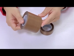 वैक्यूम सीलर के लिए पीटीएफई फाइबरग्लास टेप 0.13 ~ 0.25 मिमी आसंजन स्टील 5.5 एन / 25 मिमी