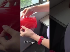 पीईटी लाल फिल्म दो तरफा चिपकने वाला टेप तन्यता शक्ति