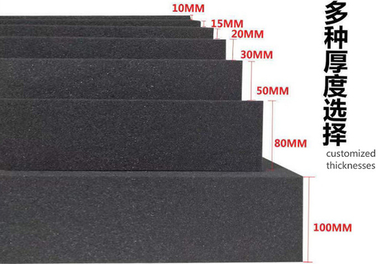 खरीदें सीआर अग्नि retardant फोम C-4500 काले एकल फोम प्रकार Neoprene कम कठोरता रबर स्पंज 1-30 मिमी वैकल्पिक online manufacture