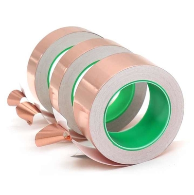 खरीदें एकल पक्षीय प्रवाहकीय 30mm*30m तांबा पन्नी सुरक्षा टेप online manufacture