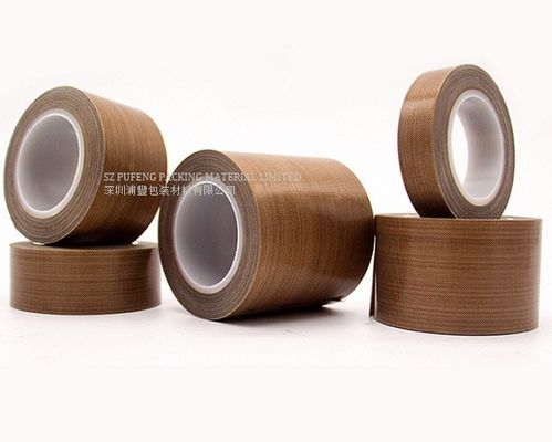 0.22 मिमी चिकनी सतह PTFE ग्लास चिपकने वाला टेप आसान साफ
